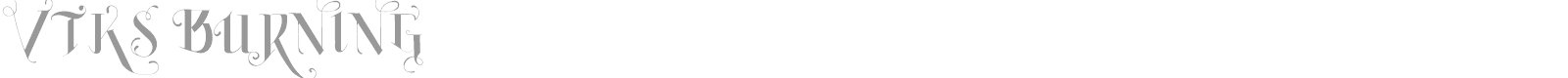 VTKS Burning font preview